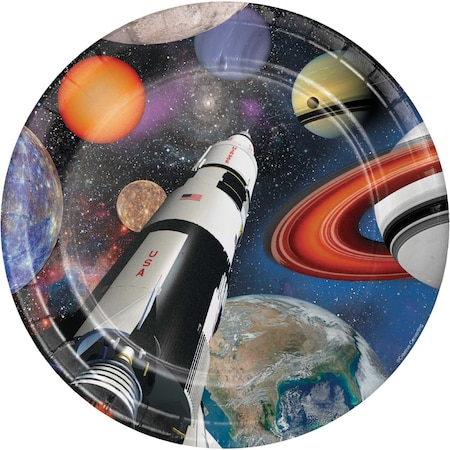 Creative Converting Space Blast Paper Plates, 9", 96PK 425533